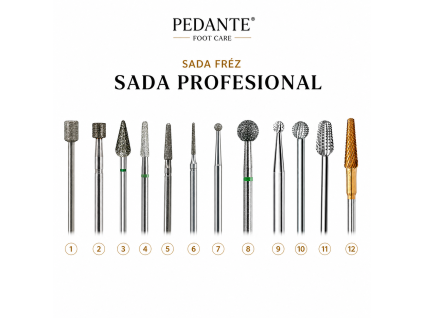 Sada fréz PROFESIONAL – PEDANTE®
