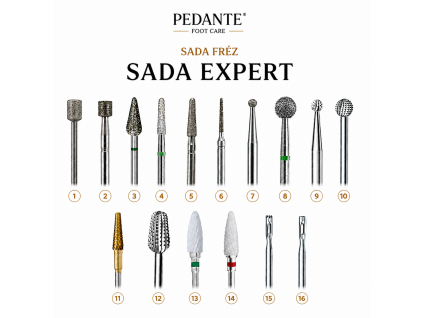 Sada fréz EXPERT – PEDANTE®
