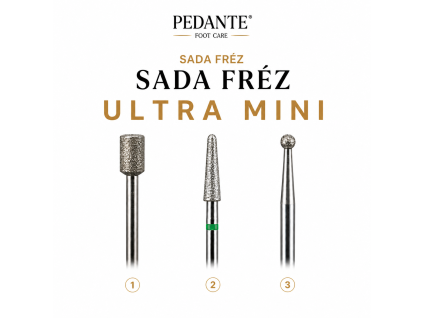 Sada fréz ULTRA MINI – PEDANTE®