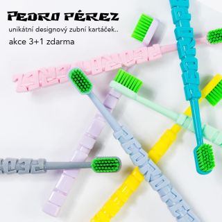 PEDRO PEREZ unikátní designový zubní kartáček.. akce 3+1 zdarma Zakoupíte zde:...