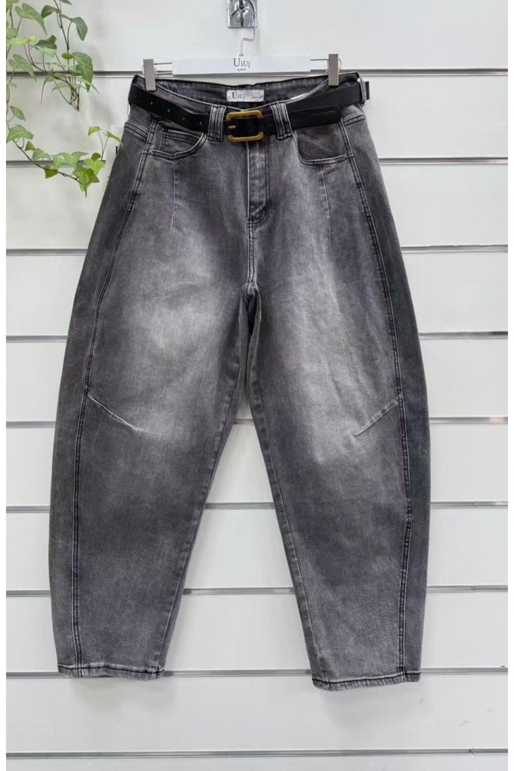 JEANS banana šedé
