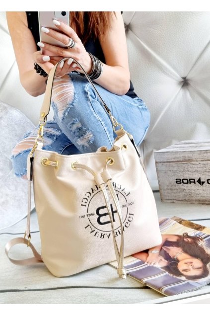 laura biaggi kabelka trendy vak béžový značková luxusní kabelka nadčasová