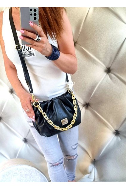 Dámská kabelka crossbody Laura Biaggi černá