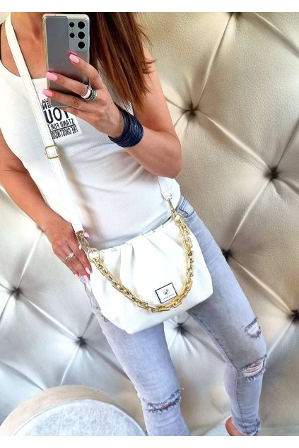 Dámská kabelka crossbody Laura Biaggi bílá