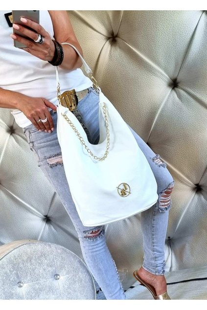 LAURA biaggi elegant značková luxusní kabelka bílá