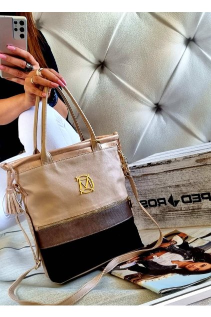 Dámská trendy kabelka Massimo Stylle béžová
