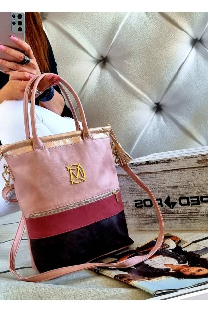 Dámská trendy kabelka Massimo Stylle růžová