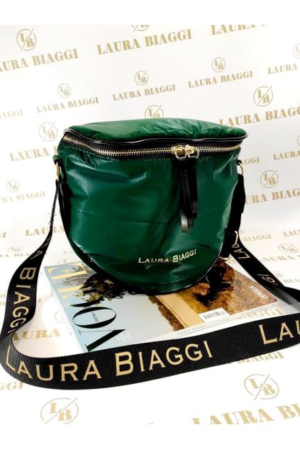 Kabelka Laura Biaggi Katys crossbody smaragdová zelená luxusní značková kabelka