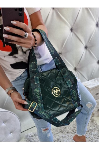 kabelka salvadore feretti značková luxusní kabelka sportovní trendy zelená