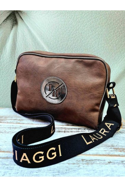 Crossbody Laura Biaggi Spoty hnědá