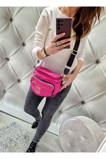 kabelka crossbody massimo contti růžová pink