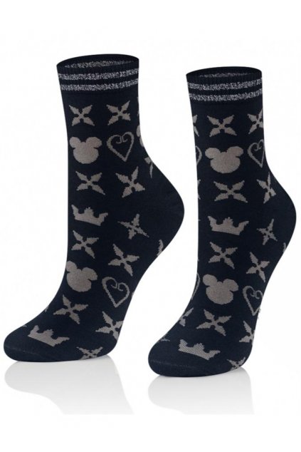 Stylové dámské dárkové ponožky mickey černé