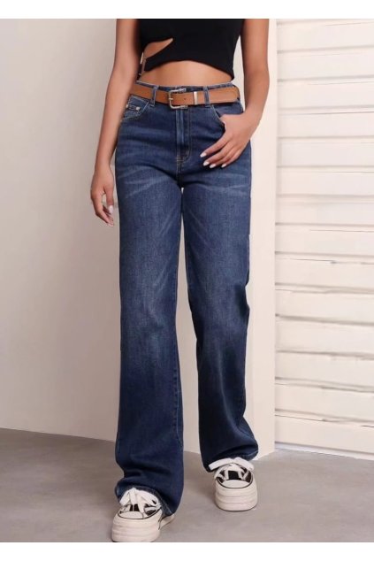dámské jeans tmavě modré