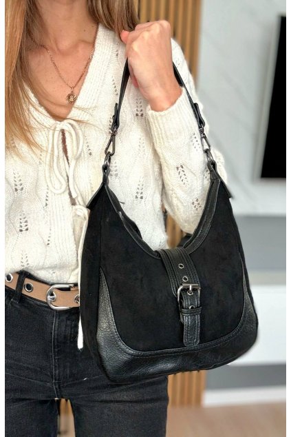 kabelka trendy černá luxusní kabelka