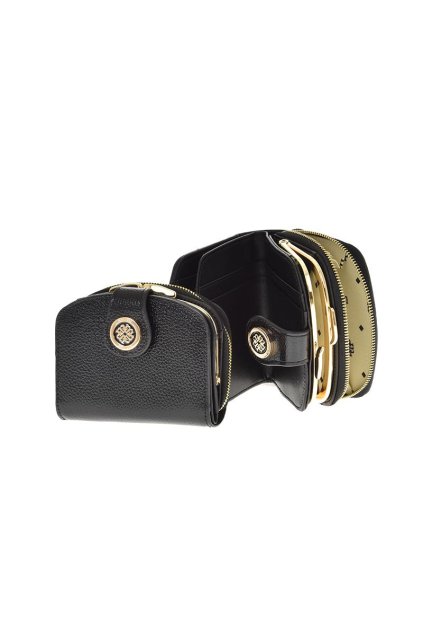 Luxusní dámská kožená peneženka Monarri  černá