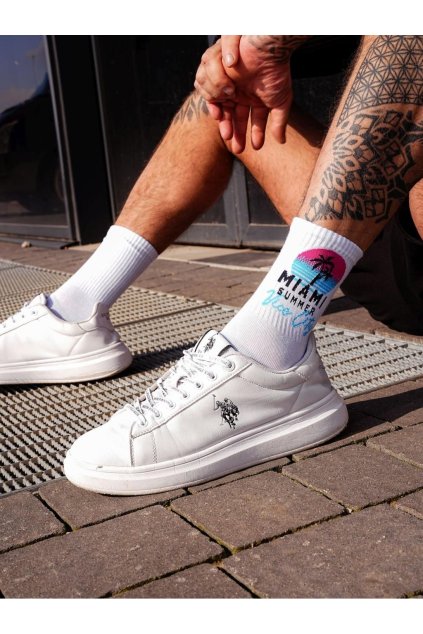 Pánské ponožky Miami bílé