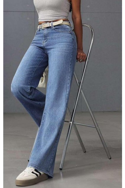 jeans světle modré široké