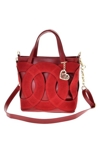 kabelka laura biaggi červená