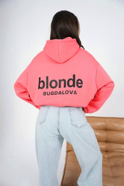 Dámská mikina Blonde korálová oversize