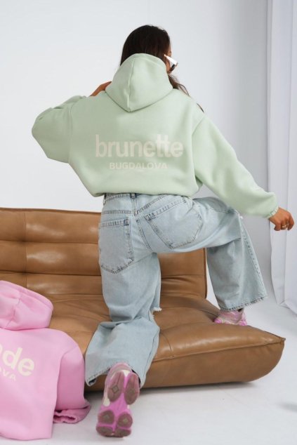 Dámská mikina Brunette mentolová oversize