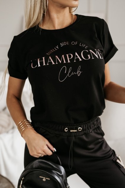 champagne triko černé