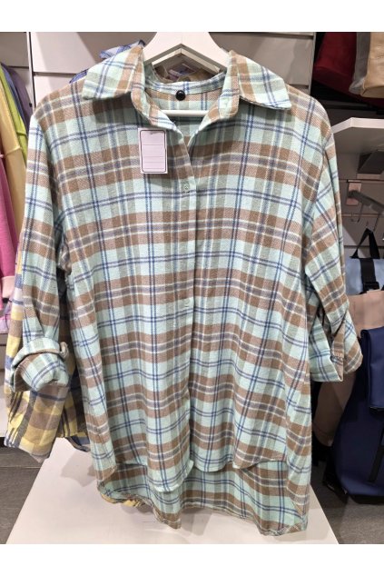 košile kostka mentol