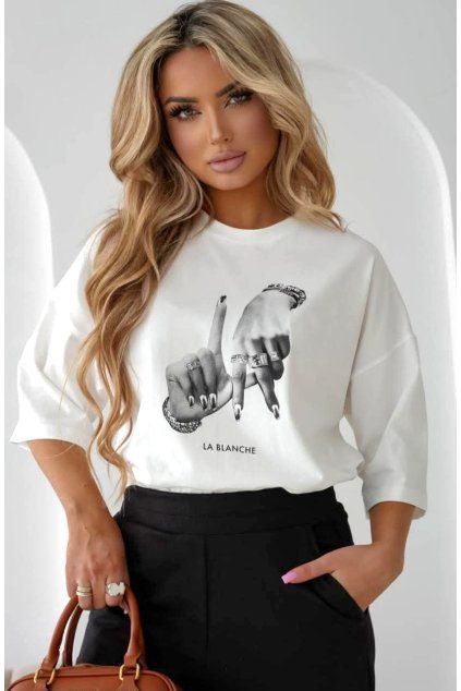 triko la blanche oversize PSST 2
