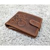 Pánská kožená peněženka pro cyklisty hnědá