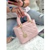 kabelka laura biaggi značková menší luxusní elegantní kabelka světle růžová