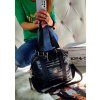 kabelka Laura Biaggi fashion černá mat značková luxusní trendy kabelka