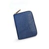luxusní dámská peněženka MADE IN ITALY z přírodní kůže modrá
