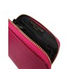 luxusní dámská peněženka MADE IN ITALY z přírodní kůže růžová fuchsia