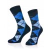 Stylové pánské ponožky kostky modré