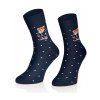 Dárké pánské ponožky s medvědwm elagantní modré