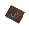 Stylová pánská kožená peněženka s vyraženým terčem na šipky