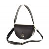 Trendy dámská koženková kabelka crossbody Laura Biaggi Moon černá