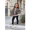 Trendy dámská mikina Lara pro mámu a dceru s leopardím vzorem