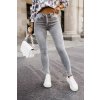 JEANS ŠEDÉ JEDNODUCHÉ TRENDY