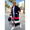 CARDIGAN LUCI ČERNÝ DLOUHÝ MAXI