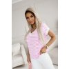 triko s proužkem do růžova super kvalita
