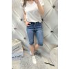 Dámské elastické jeans kraťasy easy modré netrhané