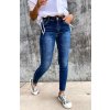 jeans tmavě modré elastické trendy