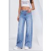 Trendy dámské jeansy s elastanem široké