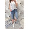 Dámské jeansové kraťasy s lehčího materiálu s elastanem