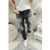 Trendy dámské jeansy baggy šedé