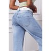 balónové jeans světle modré