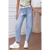 balónové jeans světle modré