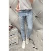 jeans baggy světle modré trendy
