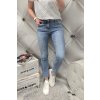 jeans světle modré basic pusch up