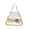 kabelka laura biaggi bílozlatá luxusní kabelka